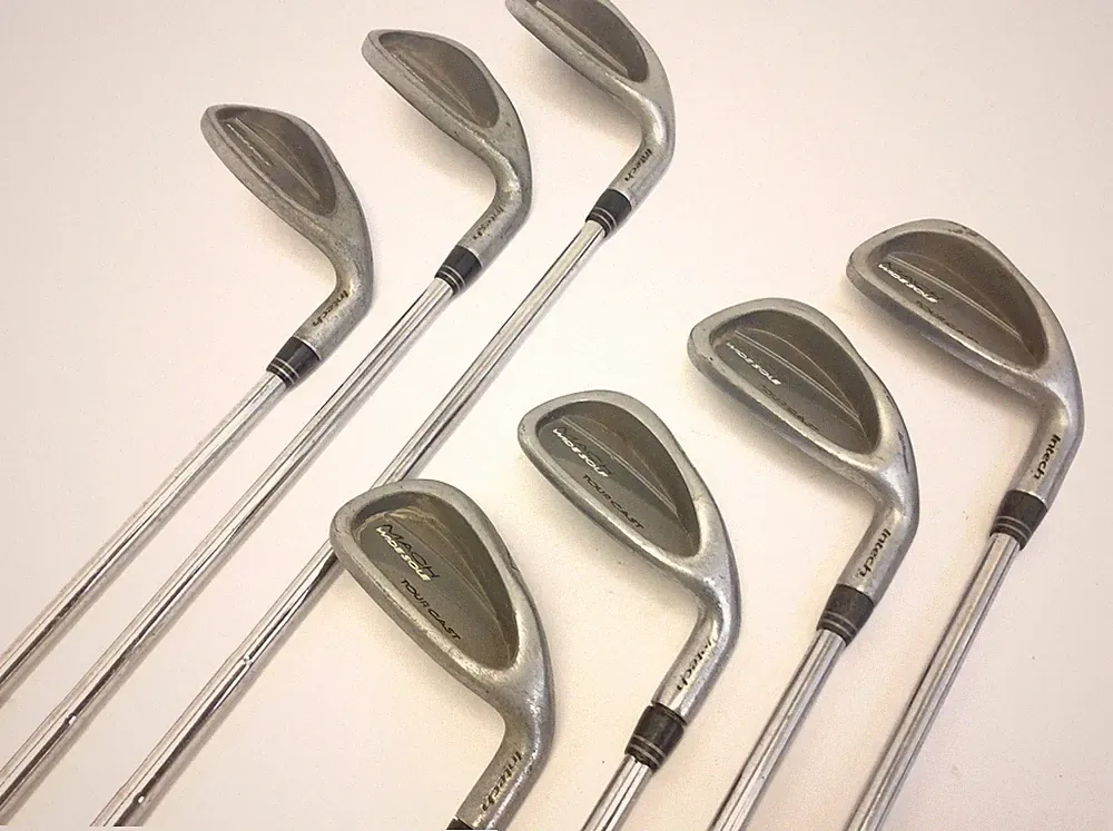 Incomplete Vintage Set Mach Wide Sole Tour Cast Intech Mens Golf Clubs Irons