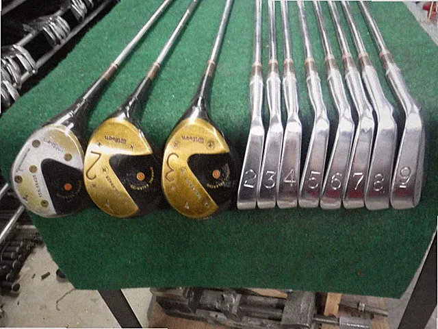 Incredible NM Wilson Staff K-28 woods and iron set matching serial# leather