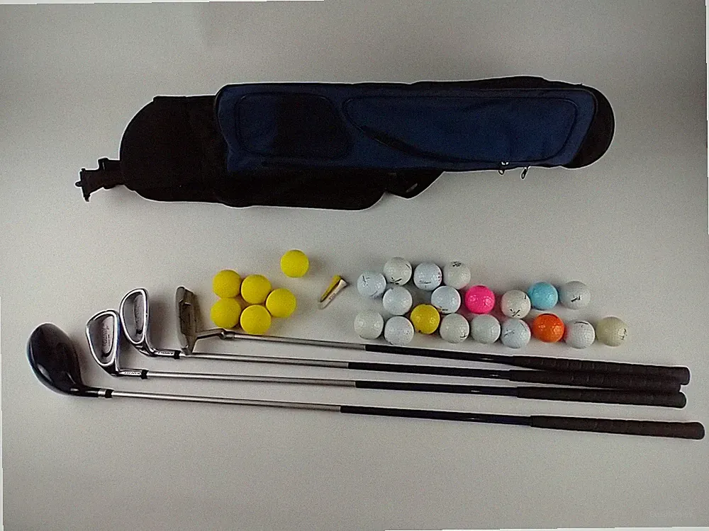 Intech Future Tour Jr Golf Clubs Set W/Bag, 4 Clubs, 2 Tees , & Golf Balls, Kids