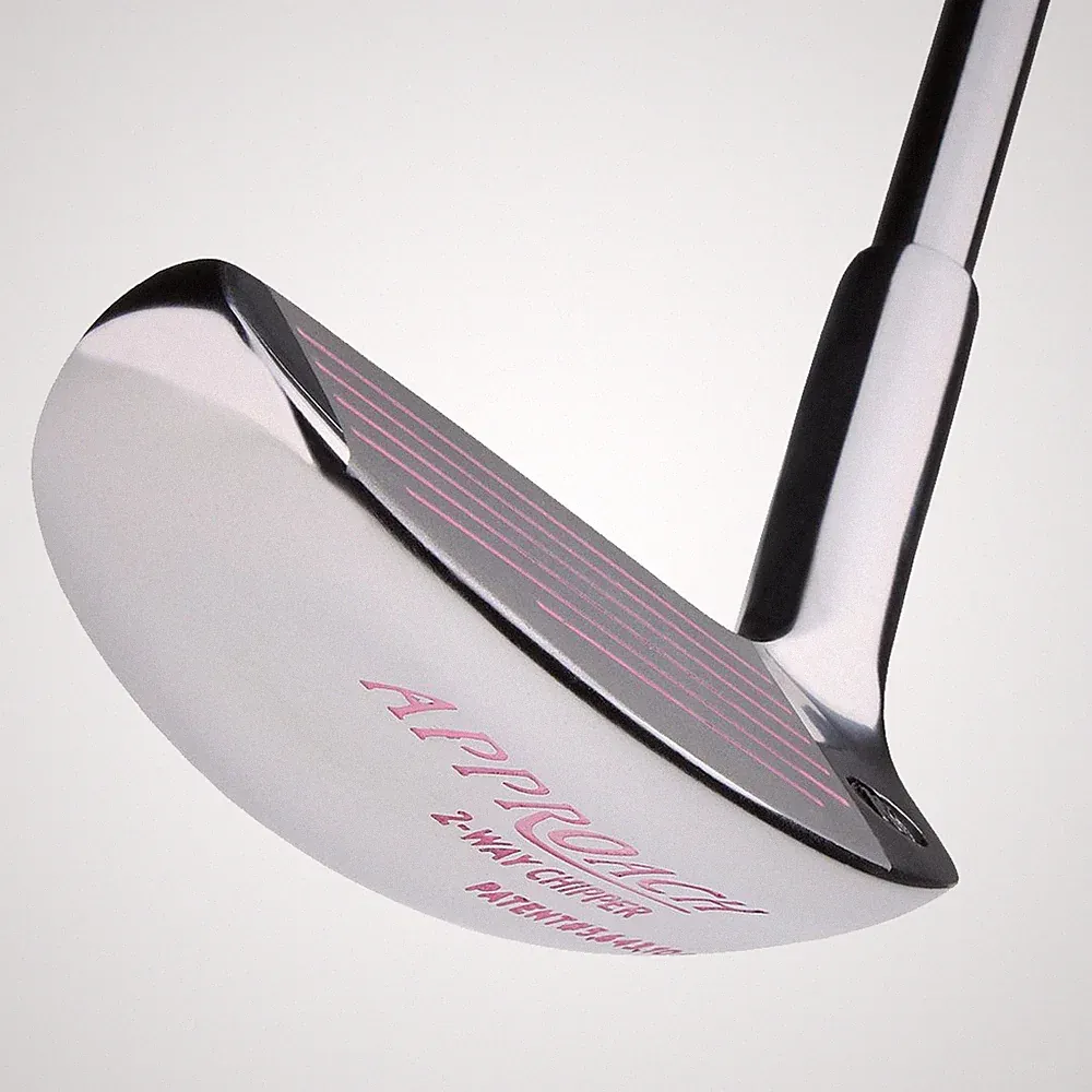 Intech Golf Women's Approach Chrome/Pink Two-Way Chipper Club, 34.5"