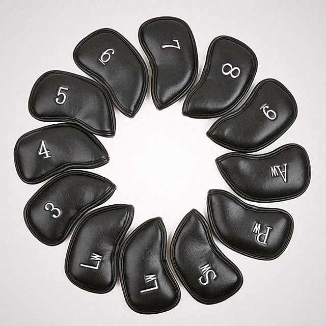 Intech Thick Synthetic Leather Golf Iron Headcover Set Magnetic Closuer 12-Piece
