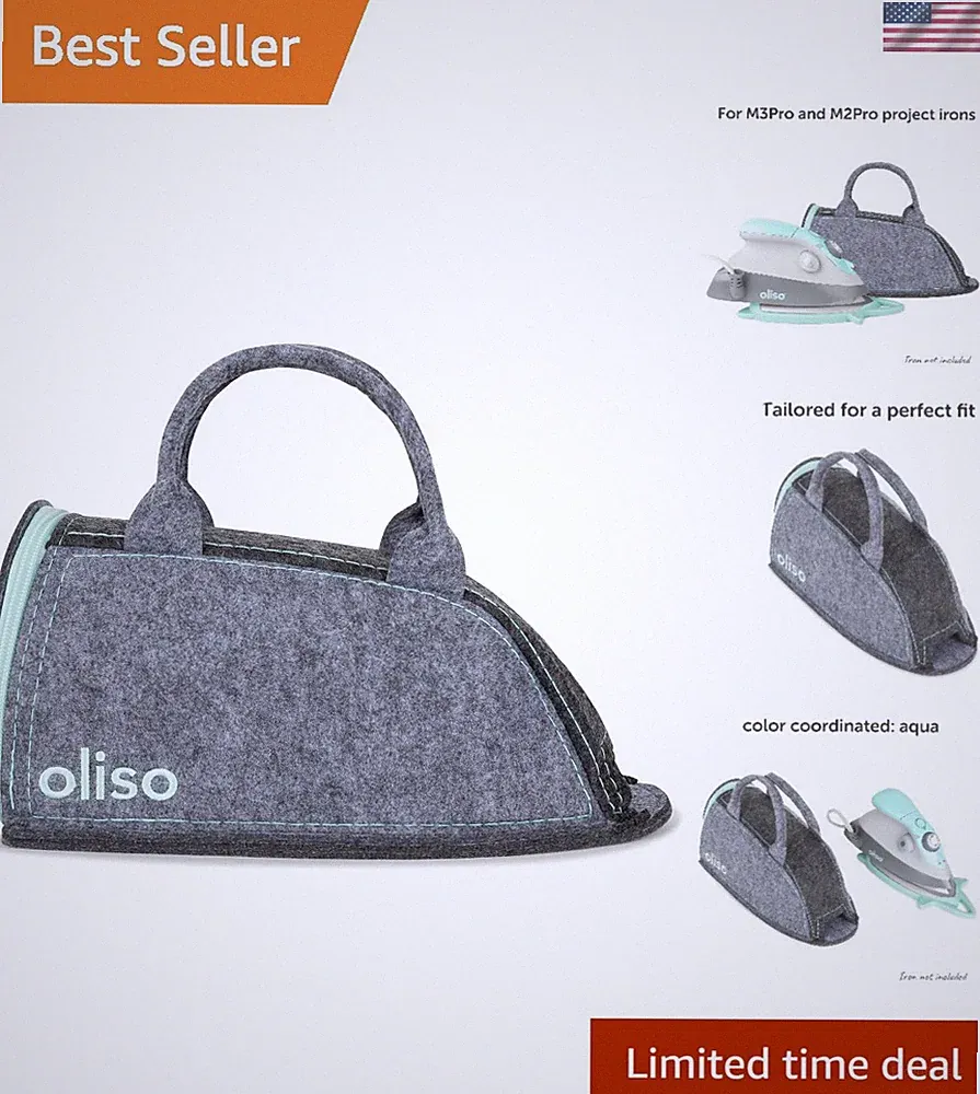 Iron Carry Bag Mini Travel Storage Organizer Fits Most Small Irons Aqua
