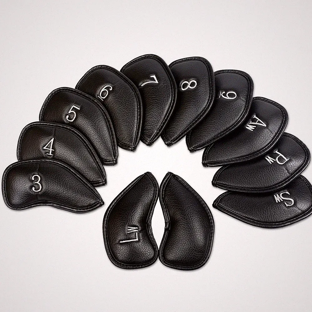 Iron & Wedge Golf Head Covers,Embroidered Labels & Fits Most Clubs Gift 12 Pack