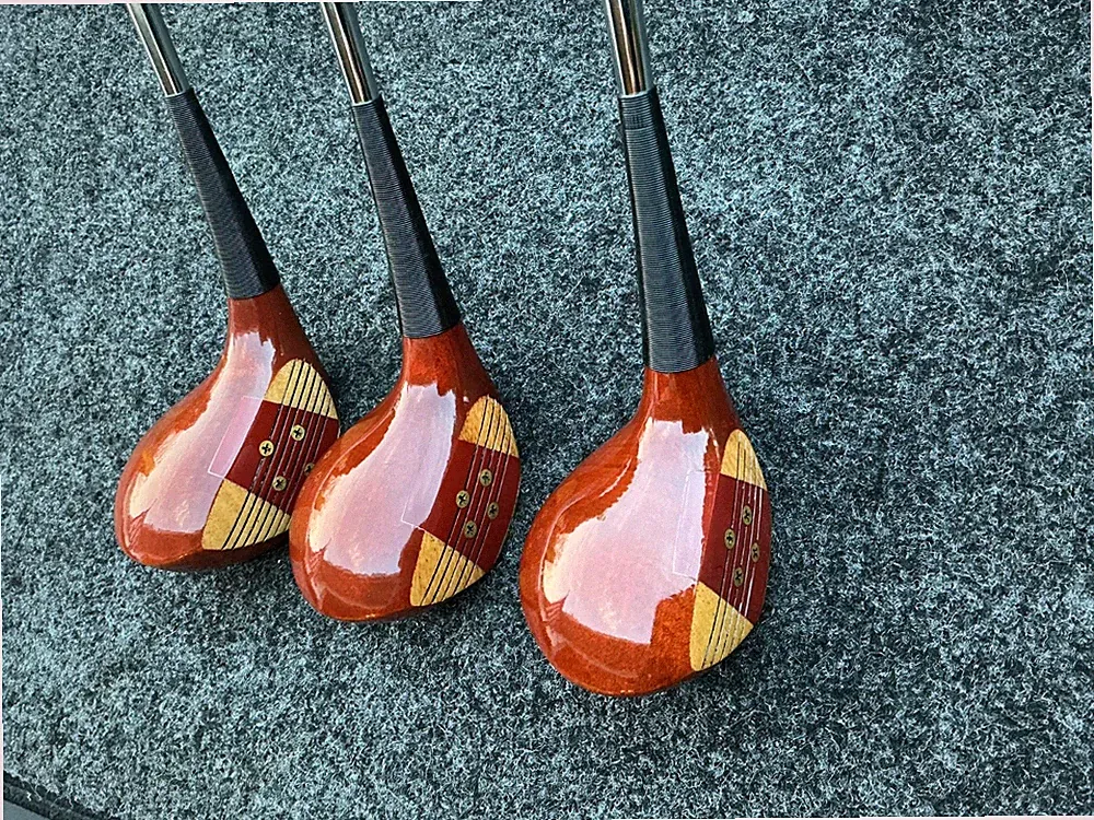 JACK NICKLAUS 693T MACGREGOR PERSIMMON 1 3 4 WOODS NOS (NEW OLD STOCK) EXC COND