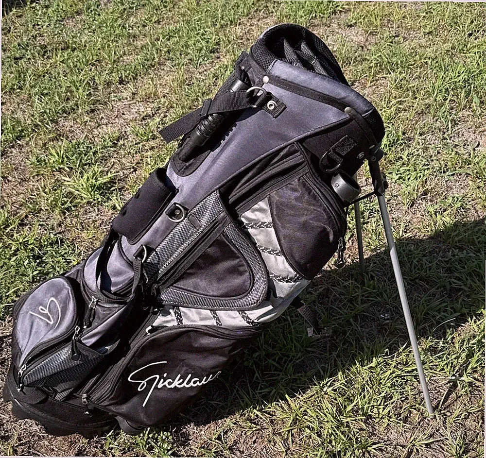 Jack Nicklaus Signature Golf Bag Black 13 Way Full Length Dividers Excellent