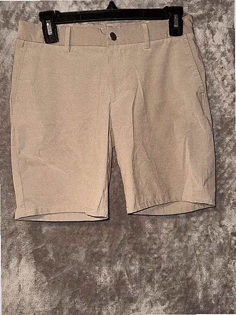 Johnnie-O Prep-Formance Tan Boys Golf Preppy Dress Casual Church Sz 12 #783