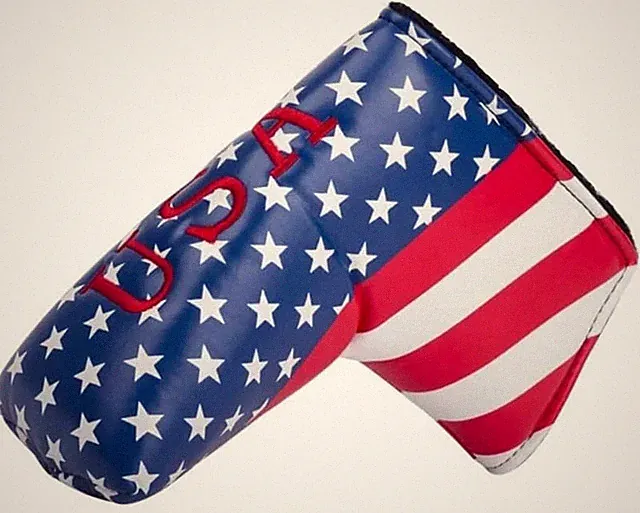 JP Lann Golf USA Flag Putter Headcover Blade New