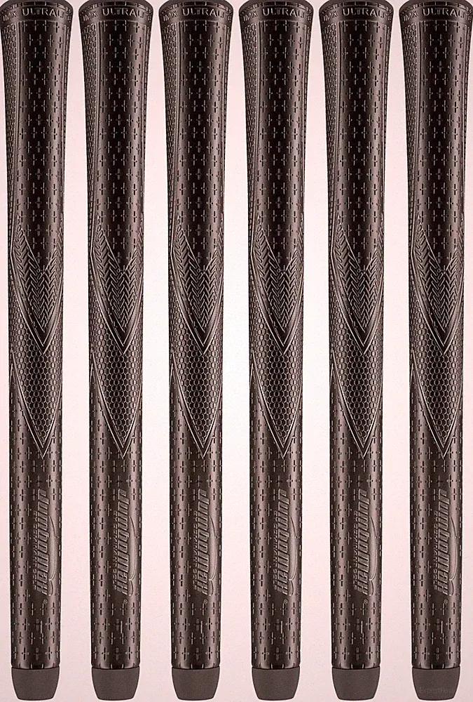 JumboMax JMX Ultralite BLACKOUT Golf Grips - "Medium" Size (+5/16") - SET OF 6