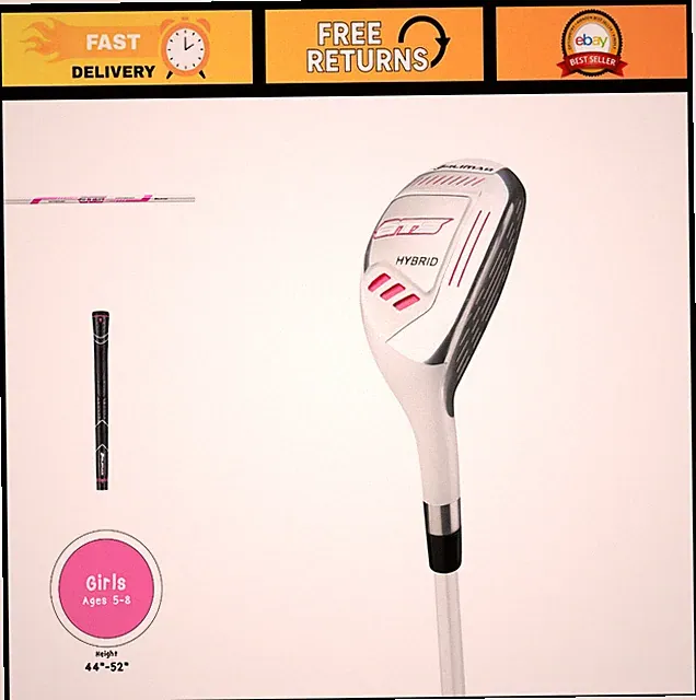 Junior Girl's Right-Hand Golf Clubs Set - Ages 5-8, Lightweight & Easy to Use