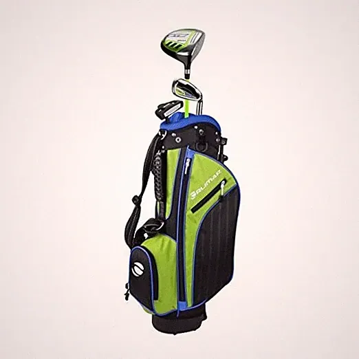 Junior Golf Club Sets with Stand Ages 3-5 Lime/Blue Series (3 Club Set) Left