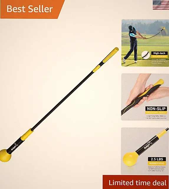 Junior Golf Swing Trainer Aid - 48" Weighted Flex for Tempo and Flexibility