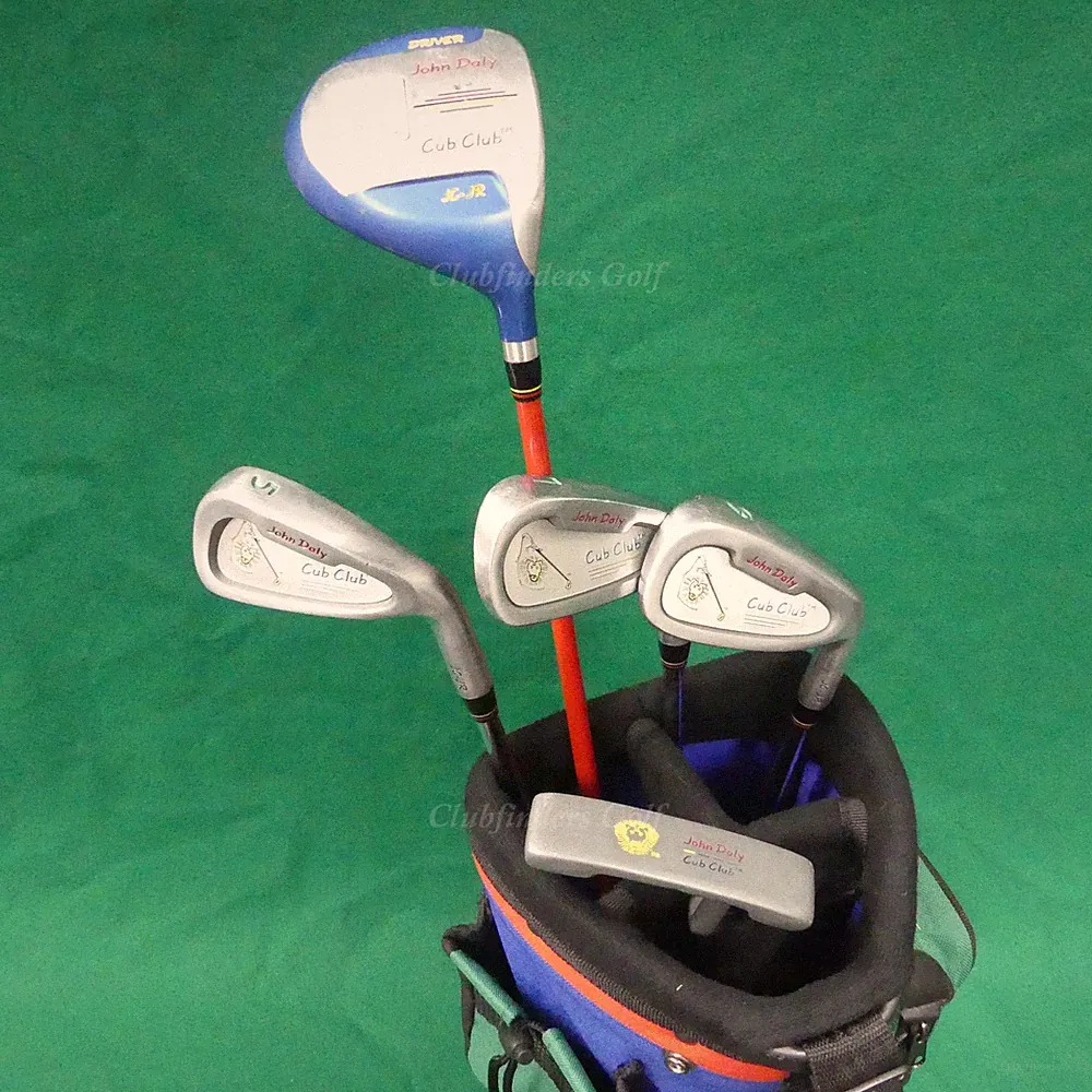 JUNIOR John Daly Cub Club 5-Piece Complete Club Set w/ Stand Bag