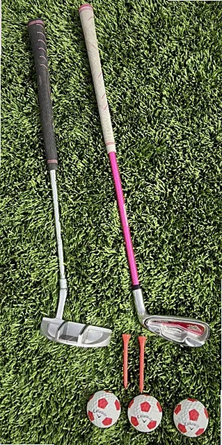 Junior MacGregor MT Tourney Jr Wedge Size 1 Up To 45" Tall & Jr LX Lynx Putter