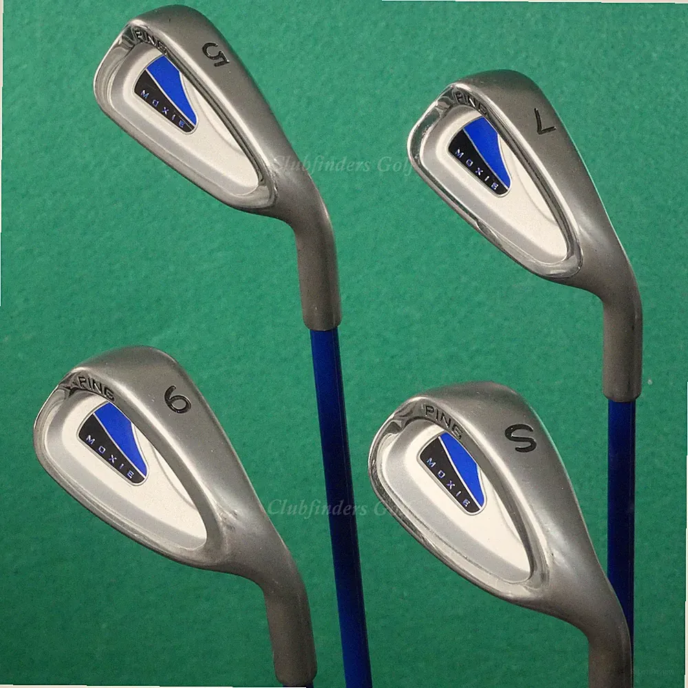 JUNIOR Ping Moxie Driver, Fairway, 5, 7, 9, SW & Putter 7-Piece Club Set