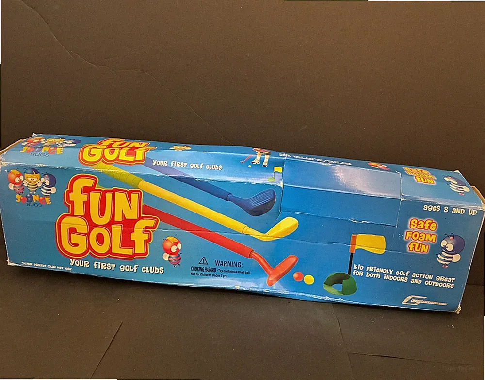 Kids Fun Golf Your First Golf Clubs Plastic- 3 Different Types of Clubs!