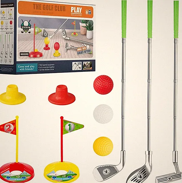 Kids Golf Club Set for 3 4 5 Years Old, Adjustable Toddler Golf Clubs, Outdoor