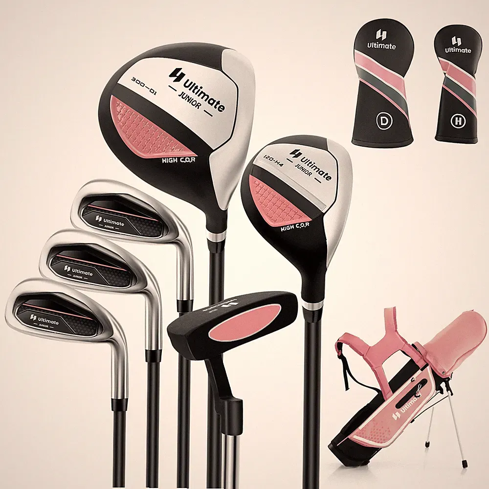 Kids Golf Club Set w/ 300CC #1 Driver, #4 Hybrid, #7 # 9 #S Irons & Putter