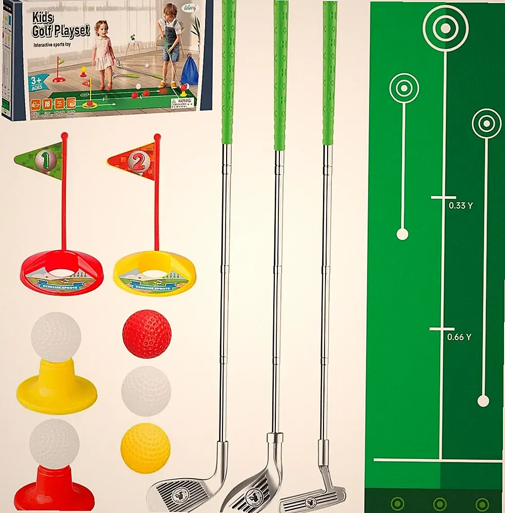Kids Golf Clubs for 2 3 4 5 Years Old, Retractable Toddler Golf Set