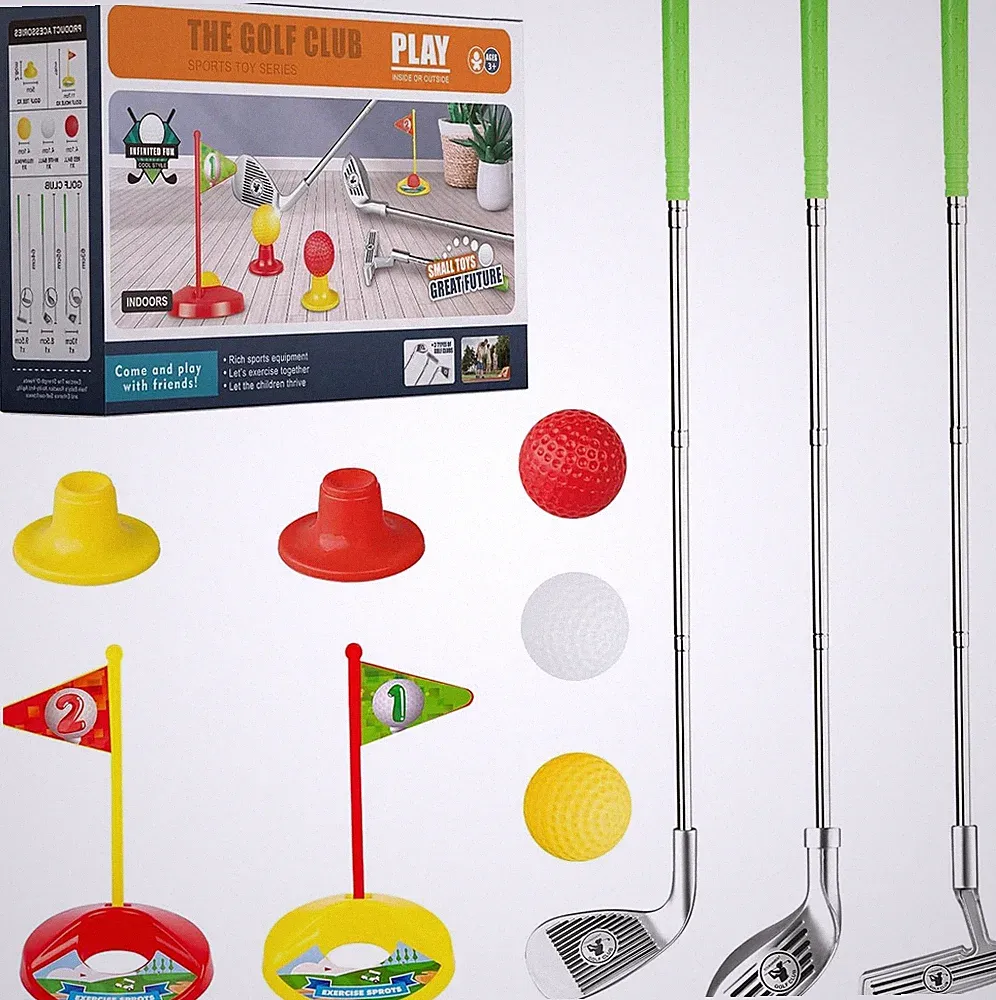 Kids Golf Clubs for 3 4 5 6 Years Old, Retractable Toddler Golf Set golf clubs