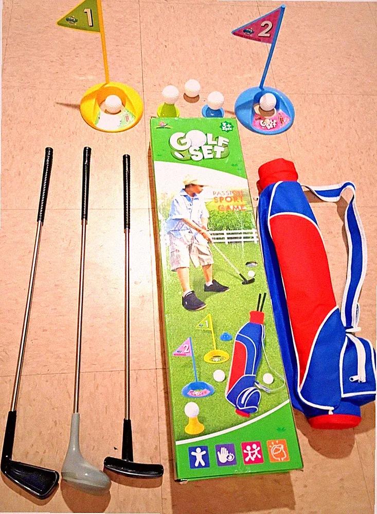 Kids Golf Clubs for 3+ Years Old, Toddler Golf Set Storage Bag