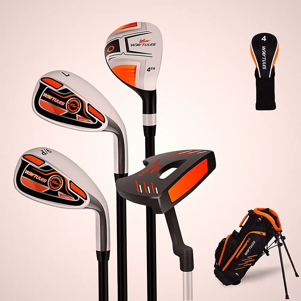 Kids Golf Clubs Set for Boys & Girls Ages 3-12, Junior Golf Set with Stand Bag