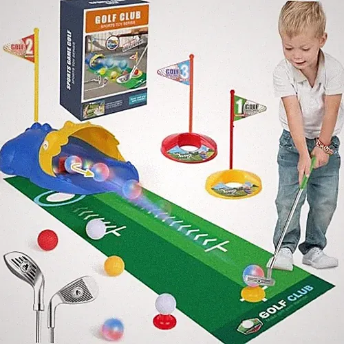 Kids Golf Set for 3 4 5 6 Years Old Boys golf with automatic ball returner