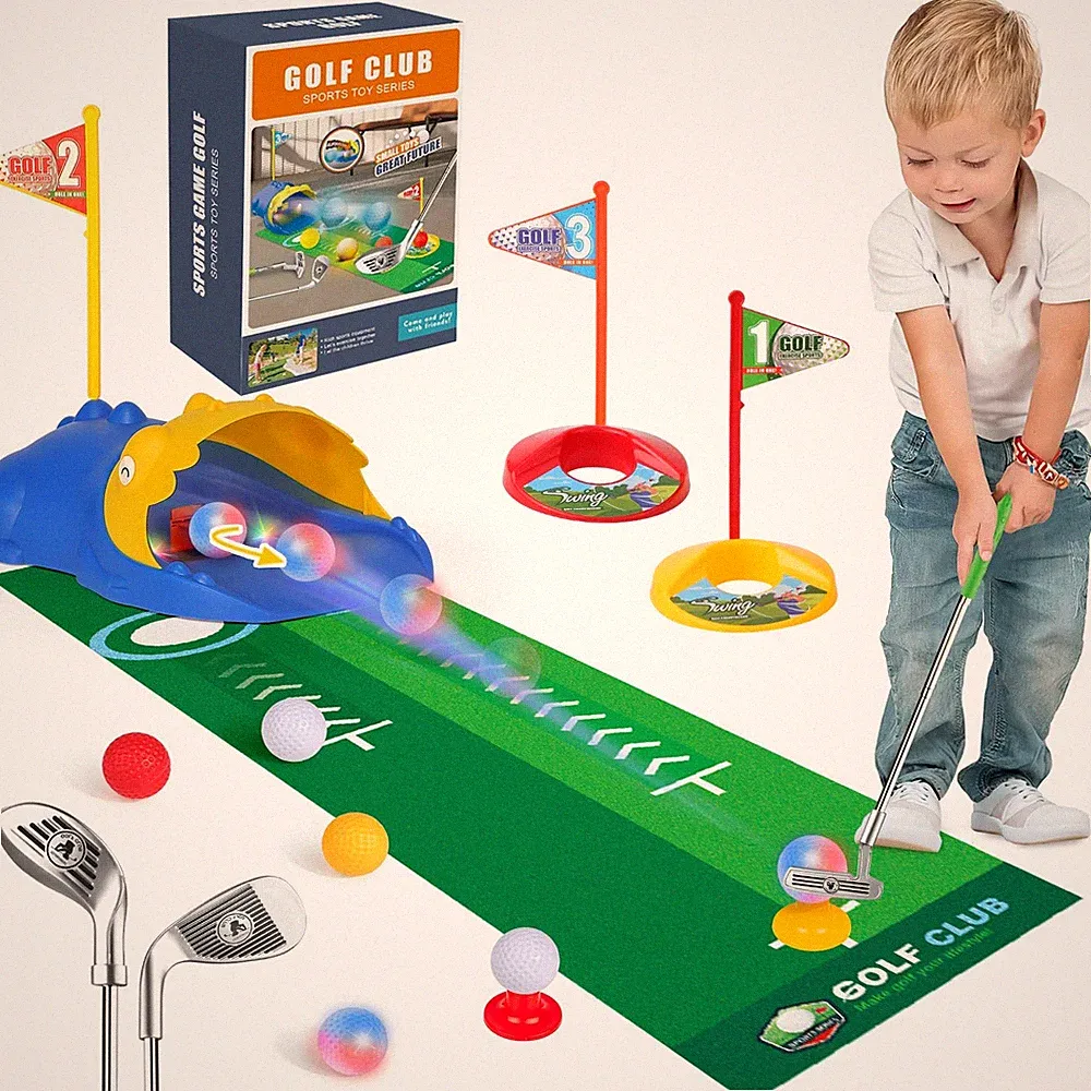 Kids Golf Set for 3 4 5 6 Years Old Boys golf with automatic ball returner
