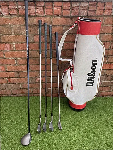 kids Hogan Radial Jr. 5-7-9 irons Putter Callaway 7 Heavenwood Kids Wilson Staff