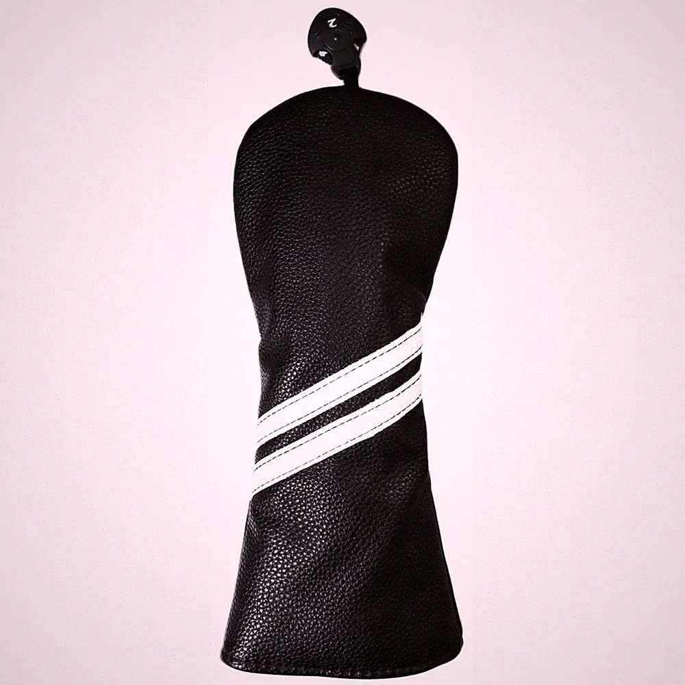Kimpengofu Vintage Golf Club Head Covers for Hybrids Classic Stripes black