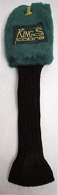 King Cobra Golf Club Head Cover 1 Sock Fairway Driver Green Plush Vintage