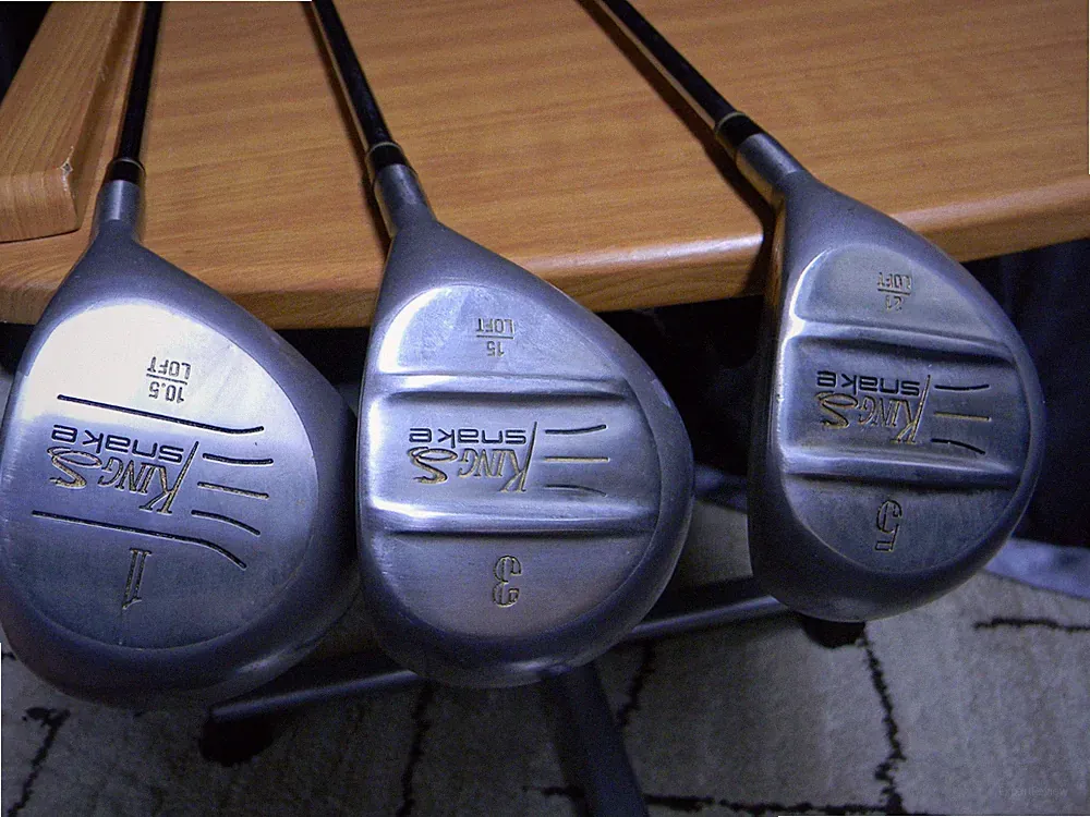 King Snake Driver 3 & 5 Fairway Woods RH Steel True Temper Dynamic Shafts R-Flex