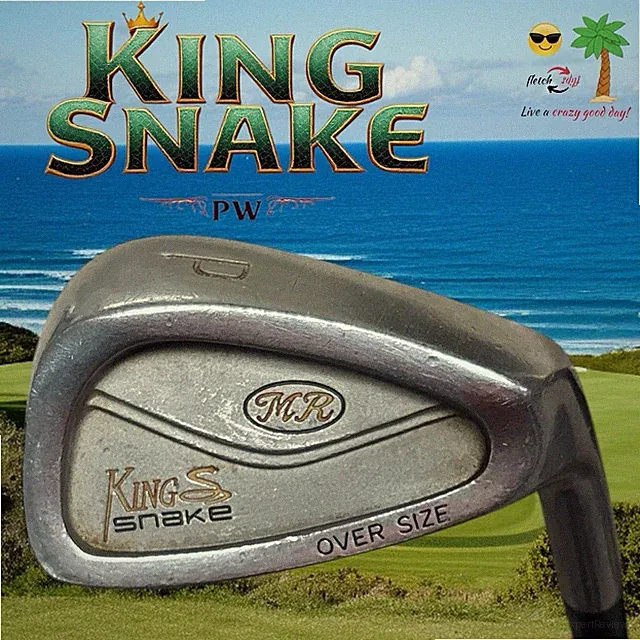 King Snake Oversize RH Pitching Wedge Lamkin Perma Wrap Grip / R Flex NICE