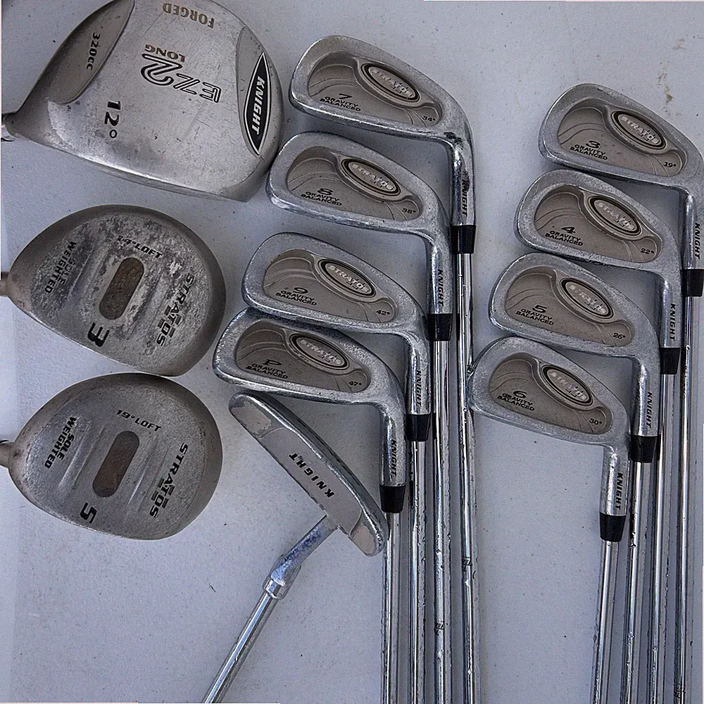 KNIGHT STRATOS II Complete Golf Club Set 12 Pieces Light Flex Senior Beginner