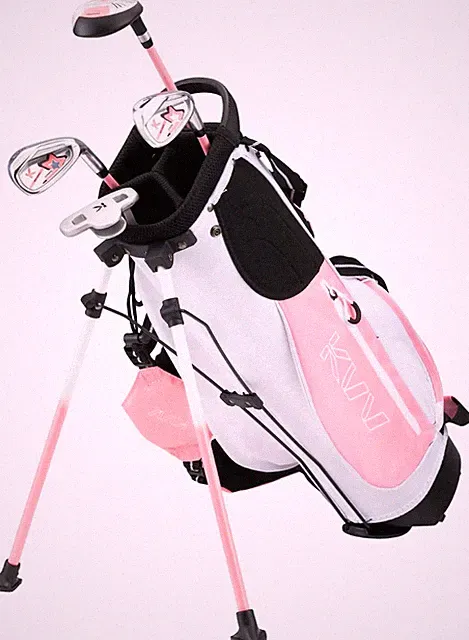 KVV Junior Complete Golf Club Set for Kids/Children Right Hand, Includes Oversiz