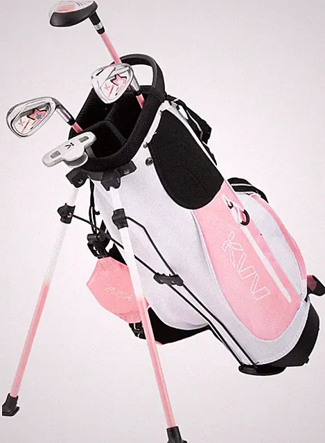 KVV Junior Complete Golf Club Set for Kids/Children Right Hand, Includes Oversiz