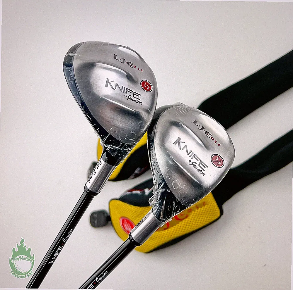 La Jolla Knife Junior 1/3 & 5/7 Woods 6-9 YEARS OLD Graphite Golf Clubs
