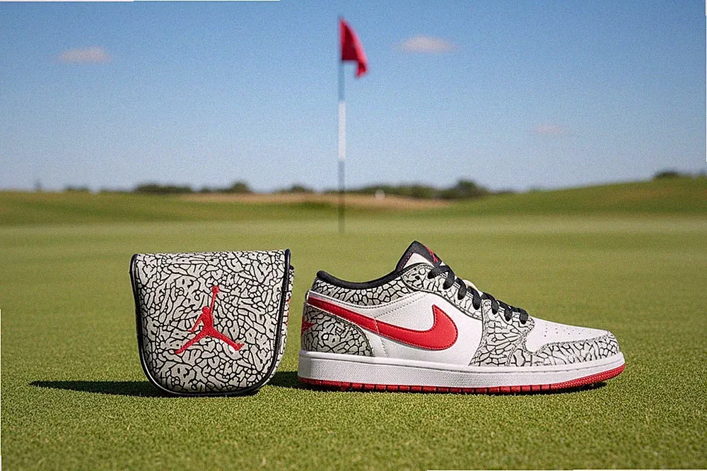 Lab DF3 Air Jordan Elephant Print Grey Putter Cover Handmade Center Shaft