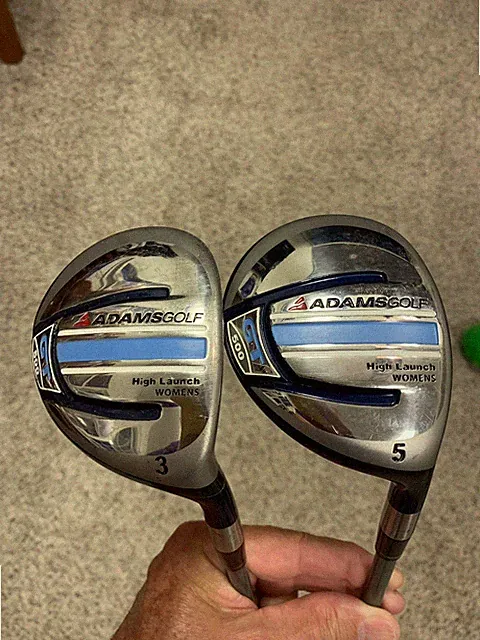 Ladies Adams Golf GT 500 3wood & 5wood w/ ladies Graphite shafts+ new pink grips