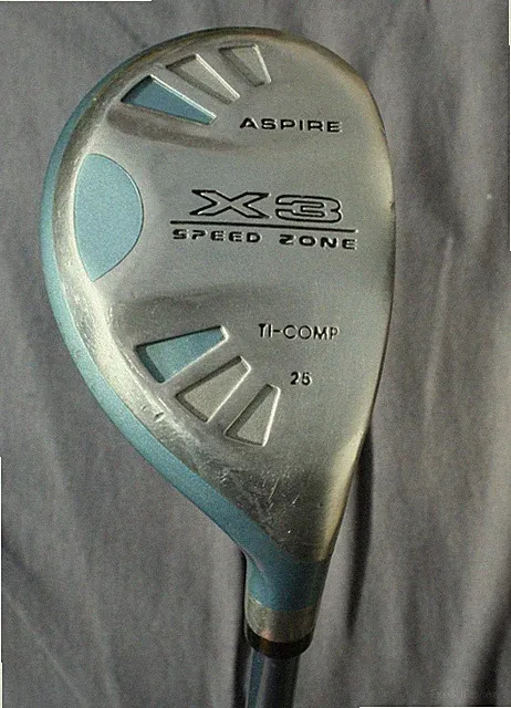 Ladies Aspire X3 Speed Zone 25 Degree Hybrid Club with Original Graphite Shaft