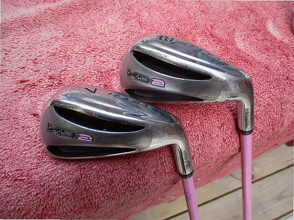 LADIES ASPIRE XD2 HYPER STEEL IRONS (7,8) GRAPHITE WOMEN'S FLEX