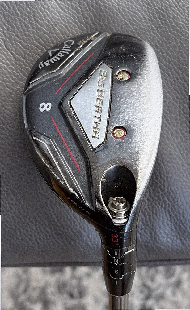 Ladies Callaway Big Bertha 8 HYBRID Rescue 33* Adjustable, Recoil 450 / F1 Shaft