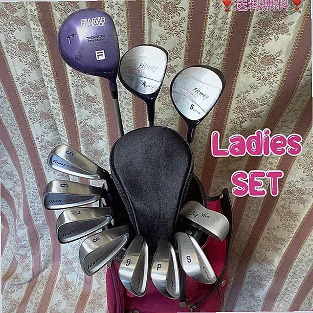Ladies Golf Club Set, 11 Clubs, Driver, Irons, Putter, Flex L, New Covers