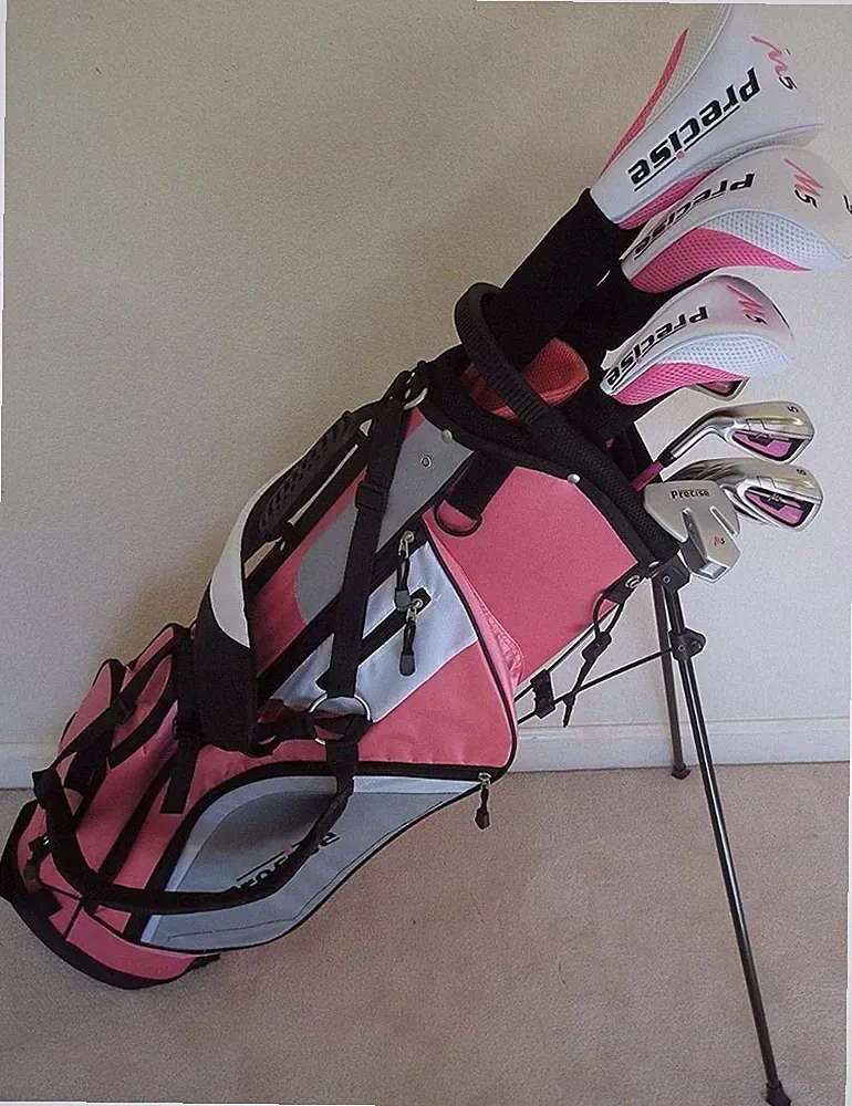Ladies Golf Set Left Handed Driver Wood Hybrid Irons Putter Clubs & Bag Graphite
