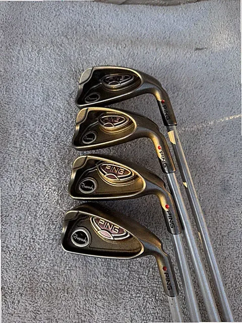 Ladies Ping Rhapsody Iron Set Womens RH Graphite Golf Clubs Red Dot 5,7,8,9