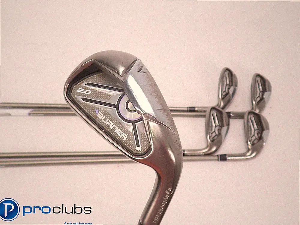 Ladies TaylorMade Burner 2.0 7-PW,SW Iron Set - TM 55 Ladies Flex -1/2" 506936