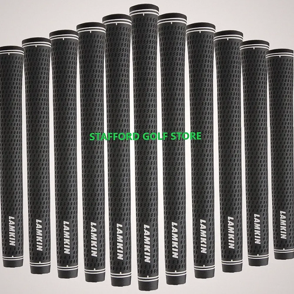 Lamkin Crossline Plus Standard Golf Grips Gray Black .600 Round 53g Soft Tacky