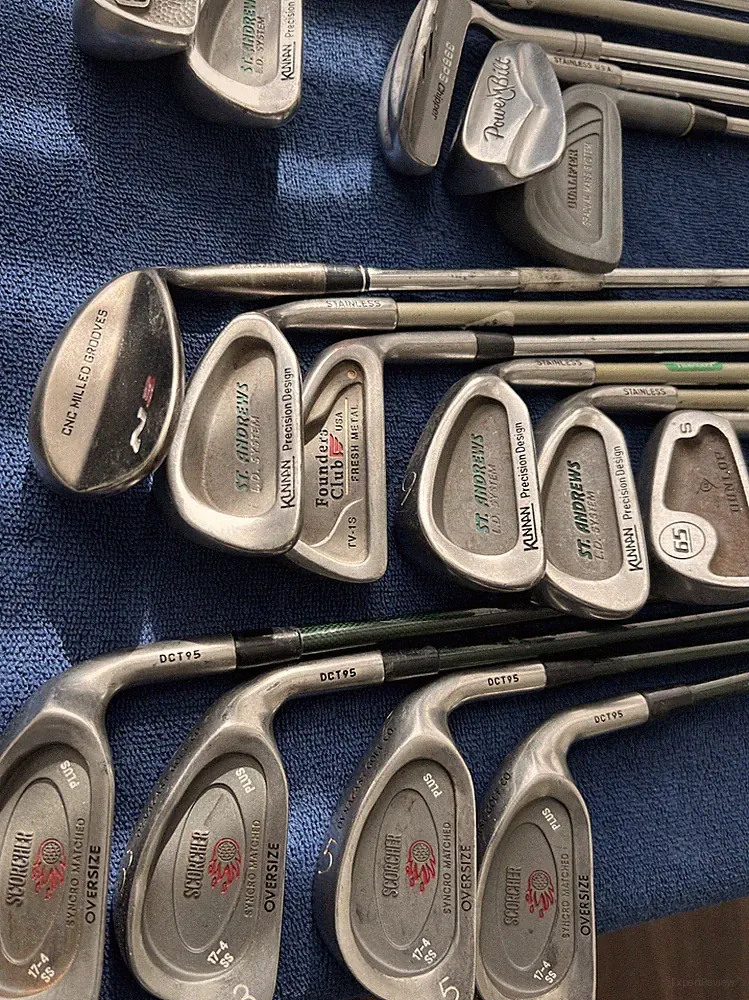 Large Golf Club Lot – Irons Woods Putters Mixed Brands PowerBilt Callaway & More