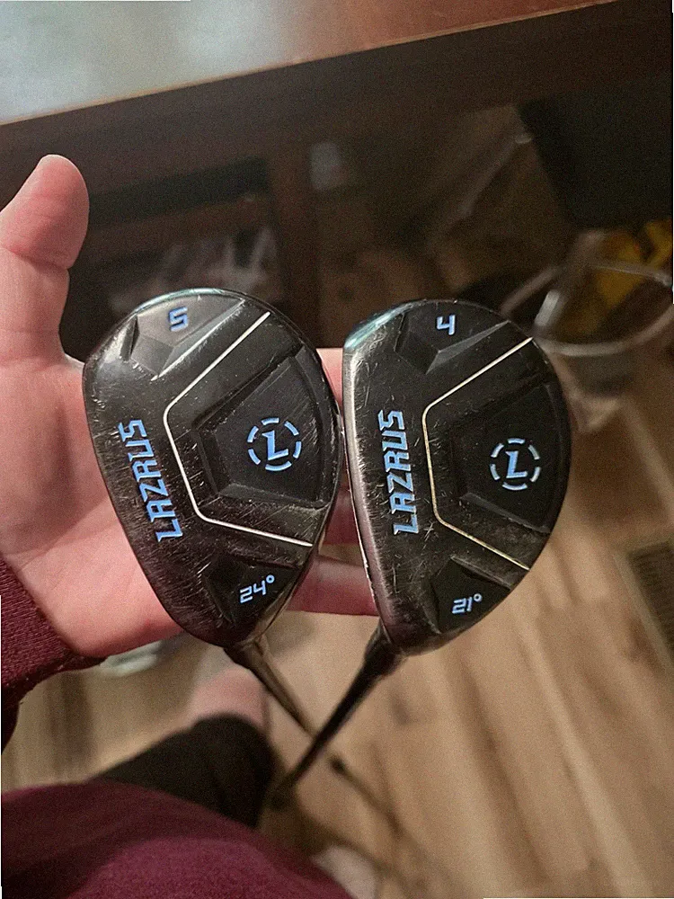 Lazrus 4 And 5 - Set Of 2 Hybrid Graphite R-Flex Shaft RH Black Golf Club