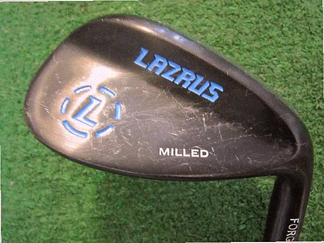 LAZRUS 56 DEGREE MILLED SAND WEDGE, LAZRUS GRIP AND WEDGE FLEX STEEL SHAFT