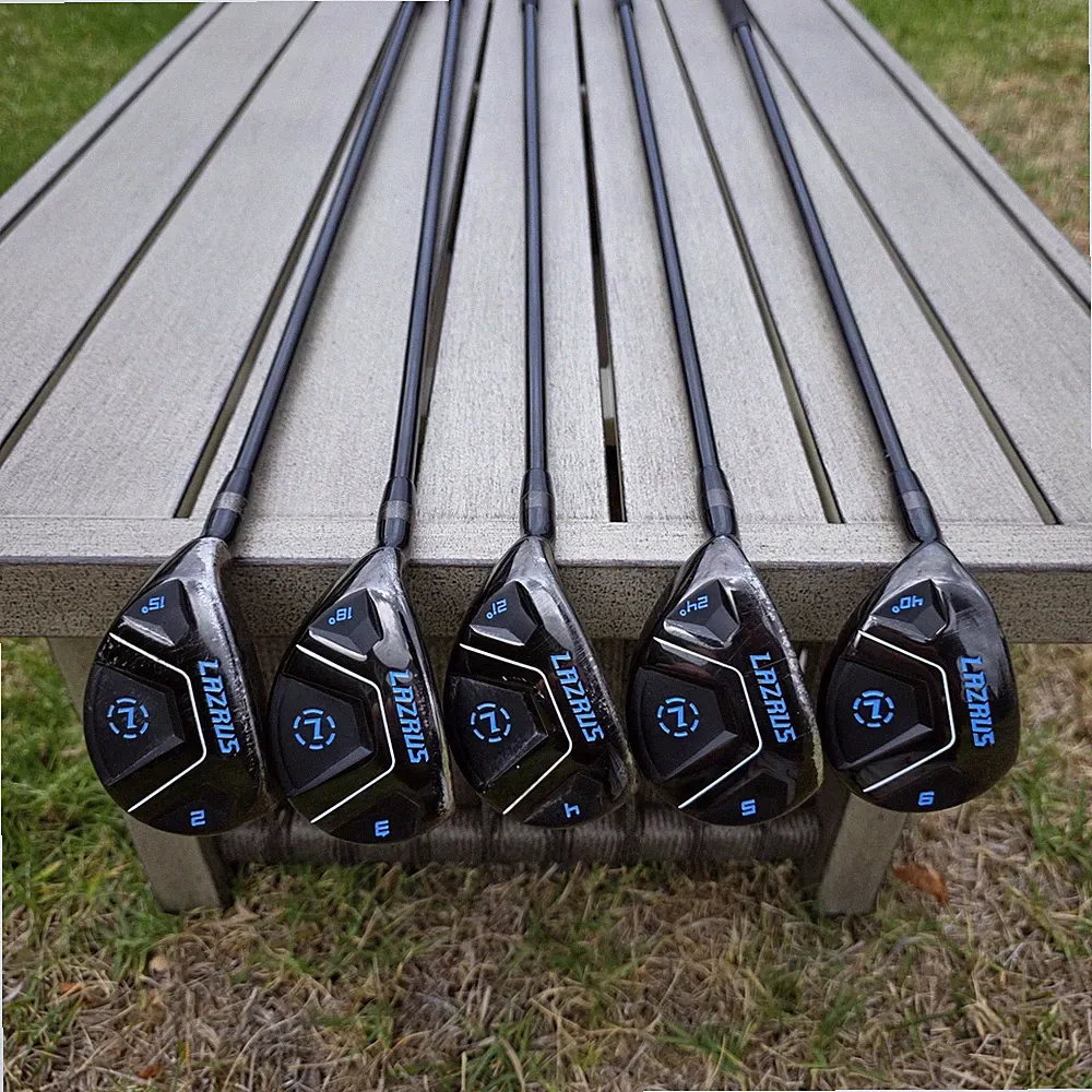LAZRUS Black Hybrid LAZ1 Irons 2-5,9 LEFT HANDED Clubs Regular Flex Graphite